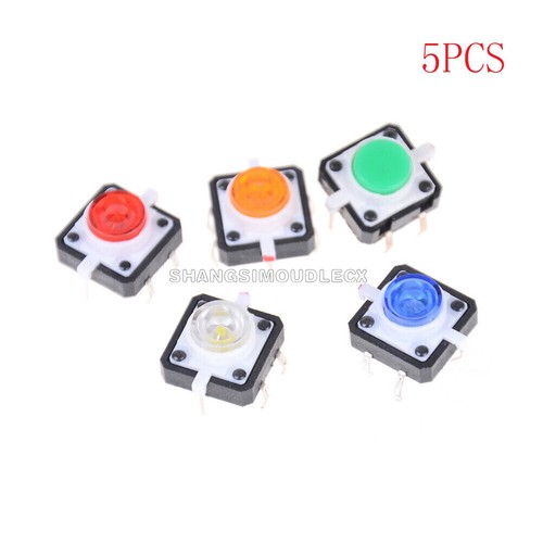 5pcs interruttore pulsante - 5pcs,