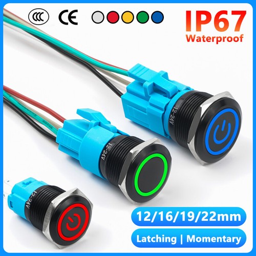Interruttore pulsante led - a,