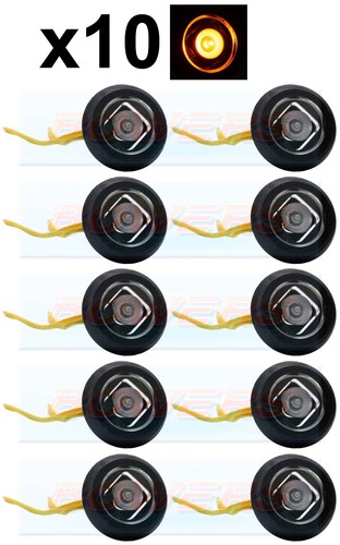 10x halo ambra - led, pulsante