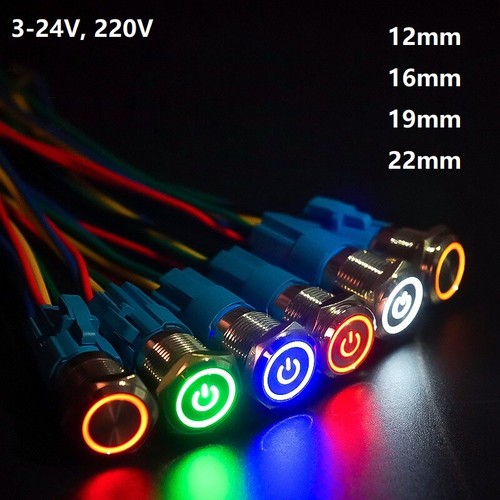 Interruttore pulsante led - a,