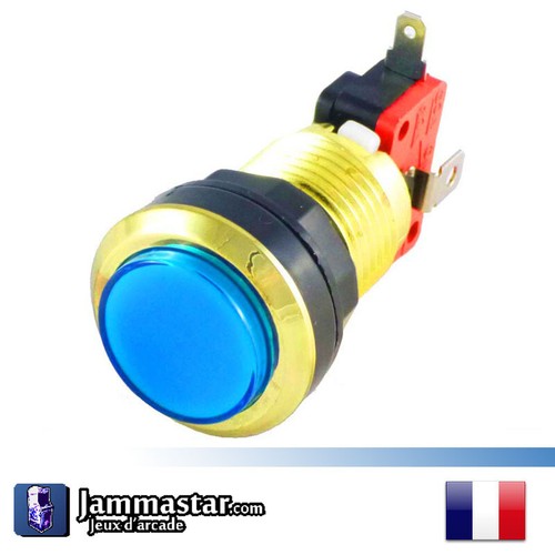 Bouton arcade lumineux doré - arcade,