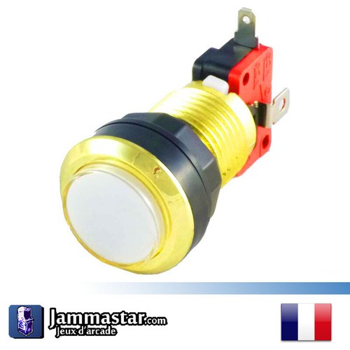 Bouton arcade lumineux - , doré