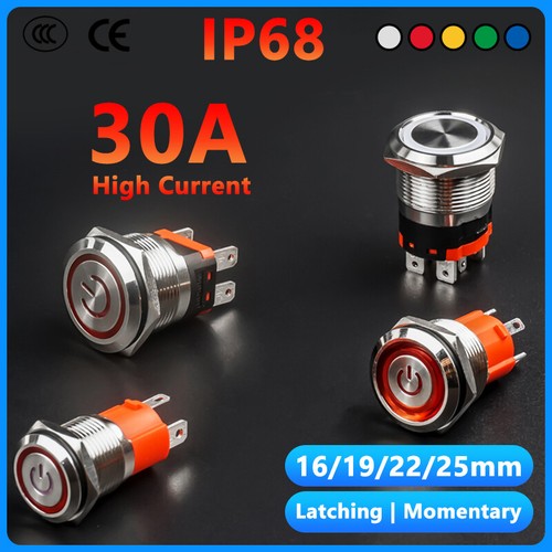 Interruttore pulsante led - a,